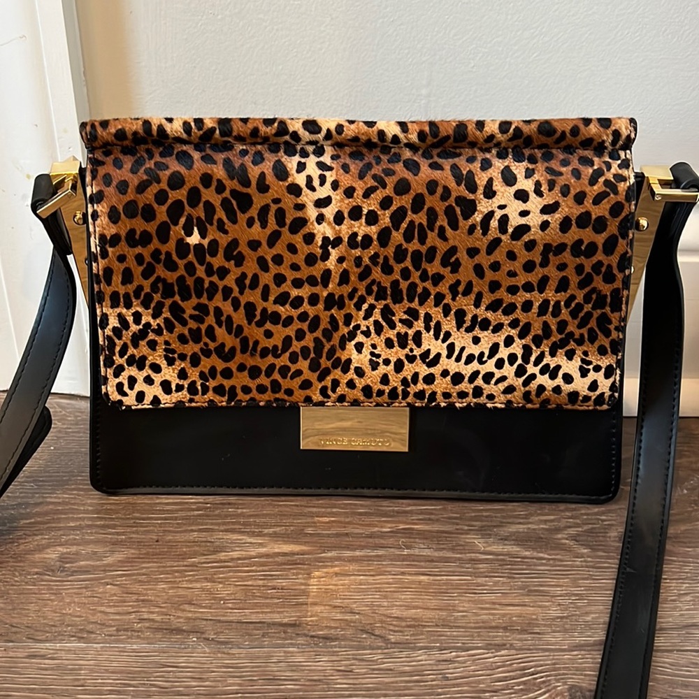 Vince Camuto leopard crossbody bag